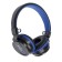 Wireless headphones Luazon HQ-3, folding, microphone, microSD, black and blue