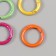Carabiner Metal "Circle. Purvalum" mix 2.4x2.4 cm