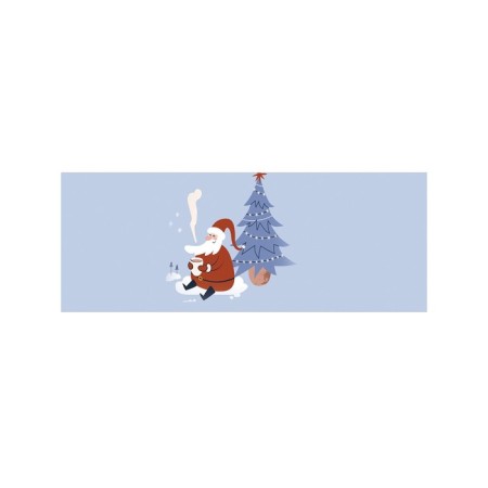 Basket for storing things "Santa Claus under the Christmas tree", size 35x35 cm-1