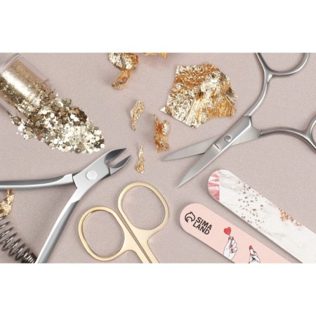 Manicure nippers for cuticle, spring connection, 9.5 cm, blade length - 9 mm, silver color-7