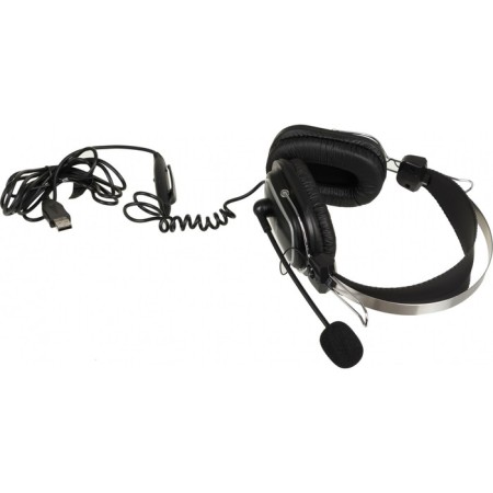 Headphones with A4Tech HU-50 microphone Black 2M pavers USB headline-1