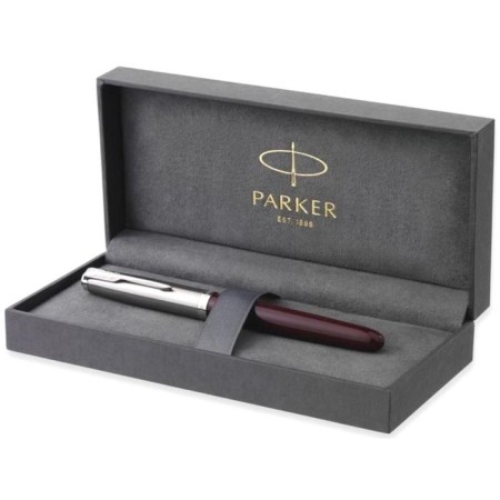 Fright pen Parker 51 Core Burgundy Ct F, stainless steel body/plastic, black ink-1