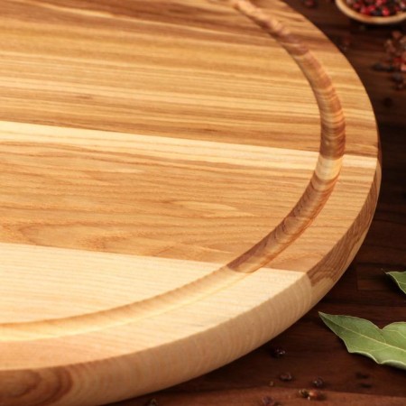 Menzhitsa wooden "yin-yang", with a cutting board, D-30 cm, an array of ash-2