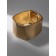 The cuff bracelet "Swiming square", metal, color gold