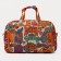 Road bag with lightning, 2 outer pockets, long belt, orange color/multi -colored color