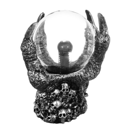 Plasma ball "Hell's hand" gray 12x12x18 cm-8