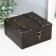 Casket wood chest "Mira" with rivets, brown 15x15x7.5 cm