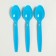 Tablespoons plastic, 6 pcs., Blue color