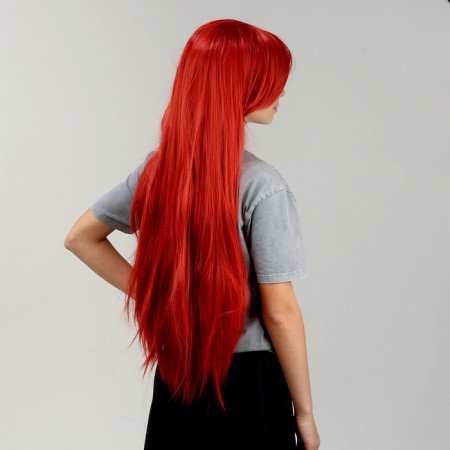 Carnival wig "anime" color red, long-3