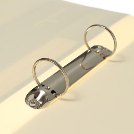 Folder on 2 rings A4, Calligrata, 40 mm, 700 μm, pocket at the end, the color "Milk"-2