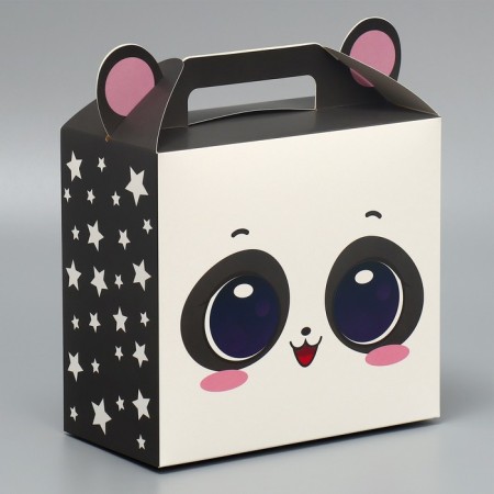 Gift folding box, packaging, Panda, 23 x 20 x 10 cm