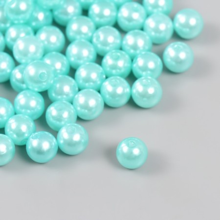 A set of beads "Pearls" d 10 mm, 250 gr, green turquoise-1