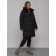 Coat insulated winter female, size 44, black color
