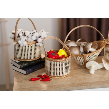 Basket for storage of the shares Nature, 15 × 15 × 12, bamboo-7