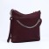 Janelli Cross-Boda Bag on a zipper, 2 external pockets, burgundy color