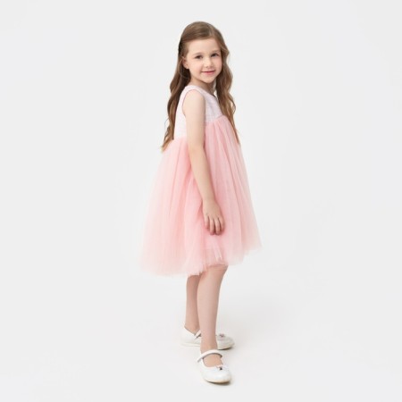 Платье для девочки MINAKU: PartyDress цвет розовый, рост 110-4