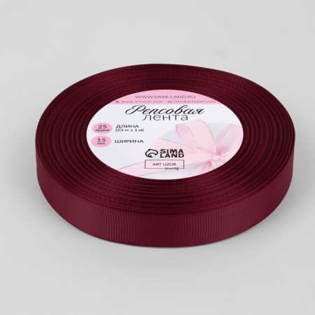 Republic tape, 15 mm, 23 ± 1 m, wine venerable # 80-1