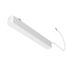 The power supply is built-in Technical TRA084DR-100W, 100W, 23.8x2.5x2.9 cm, white color