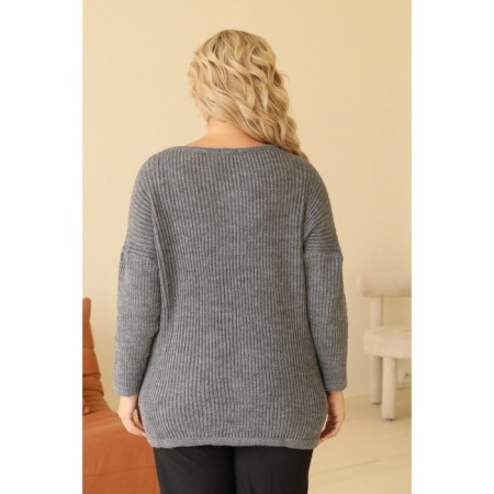 Female jumper, size 46, gray color-1