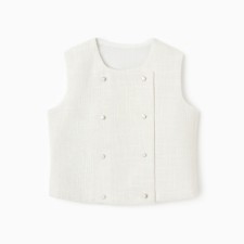 WHITE for Girls, Minaku: Party Dress, white color, height 122 cm