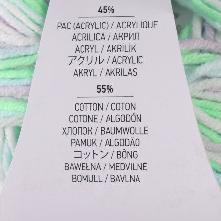 Yarn "Jeans Soft Colors" 55% cotton, 45% acrylic 160m/50g (6201)-3