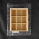 Organizer for needlework, wooden, with an acrylic cover, 9 departments, 17 × 13 × 3.5 cm