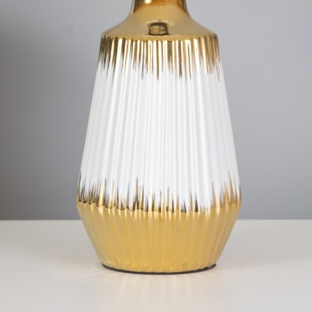 Table lamp "Carmen" 1x40W E14 white/gold 24x24x40cm-6