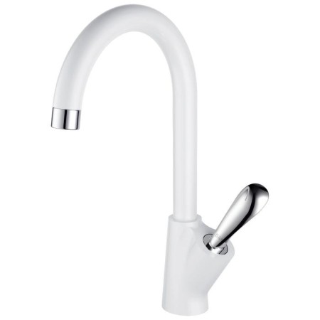 Kitchen mixer D&K Venice Baciano DA1032456, single -leaf, white/chrome