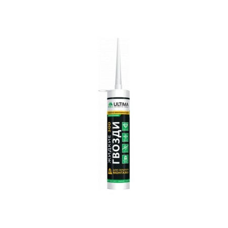 Ultima 300 liquid nails, for hidden installation, transparent, up to -15 ° C, 300 ml