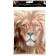 Diamond mosaic with full filling on the canvas "Leo", 15 x 21 cm