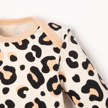 Body with DL. Sleeve Kroshka I am Leopard, height 62-68 cm-6