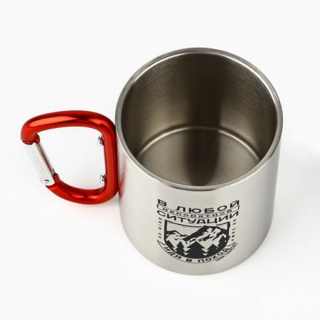 Mug with carbine "go on a campaign", 180 ml-3