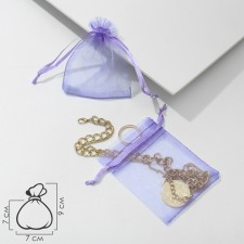 Gift bag, 7 × 9, purple color