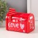 Casket metal mailbox "Love" red 13.3x8x9.5 cm