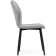 Sophie Metal/velor, Black/Gray chair 46x54x88 cm