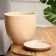 Flower coffee pot with a stand with a stand, beige
