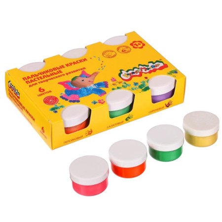 Pastevo paints, set of 6 colors x 60 ml, "kalyaka-little", for kids-2