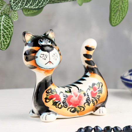 Souvenir "Cat Krendel", gzhel color-3