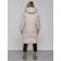 Coat insulated winter female, size 42, beige color