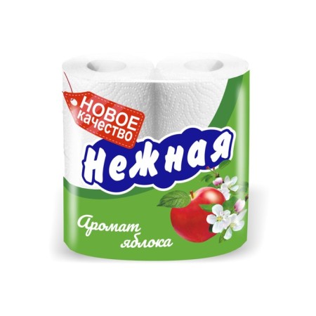 Toilet paper "delicate aroma apple", 2 layers, 4 rolls