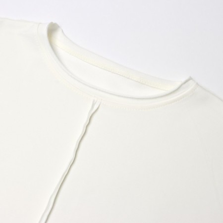 Women's T-shirt MIST BASE, L-XL size, milk color-2