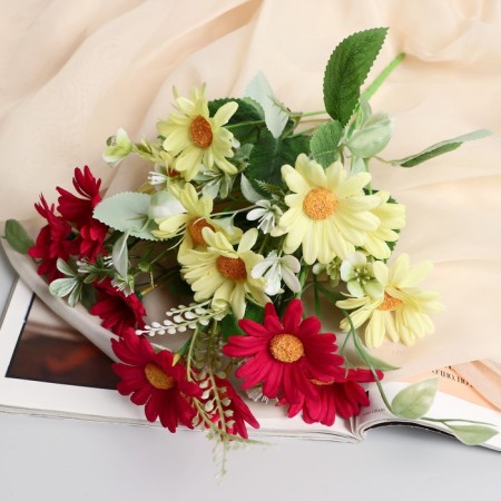 Bouquet "Sunflower mini with greens" 5x26 cm, mix-3