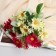 Bouquet "Sunflower mini with greens" 5x26 cm, mix