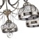 Ceiling chandelier Lori 5XE27 60W, size 64x64x39 cm, color antique bronze