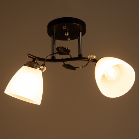 Chandelier 2005/2 E27 60W black+chrome 44x26x25 cm Bayerlux-2