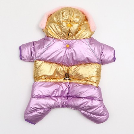 The overalls "glare" with a weight, size12 (ds 28 cm, og 38 cm, Osh 27 cm), gold-lavender-7