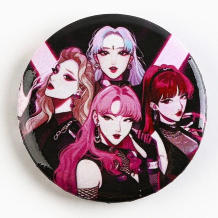 Значок закатной аниме «Певицы», K-pop, d=38мм-1