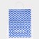 Craft package, blue, "broken lines", 33 x 26 x 12 cm