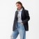 Women's jacket with a cut on the back mist size Xs/s, dark gray color