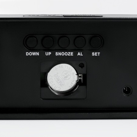 Electronic desktop watches, with an alarm clock, thermometer, projection, white numbers, 19.2x6.5cm-5